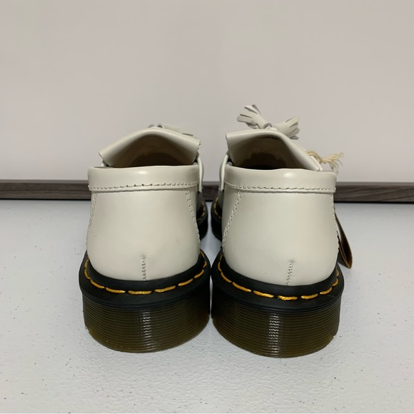 The Dr. Martens Adrian Yellow Stitch Leather Tassel Loafers-Size 7 NWT - Picture 2 of 12